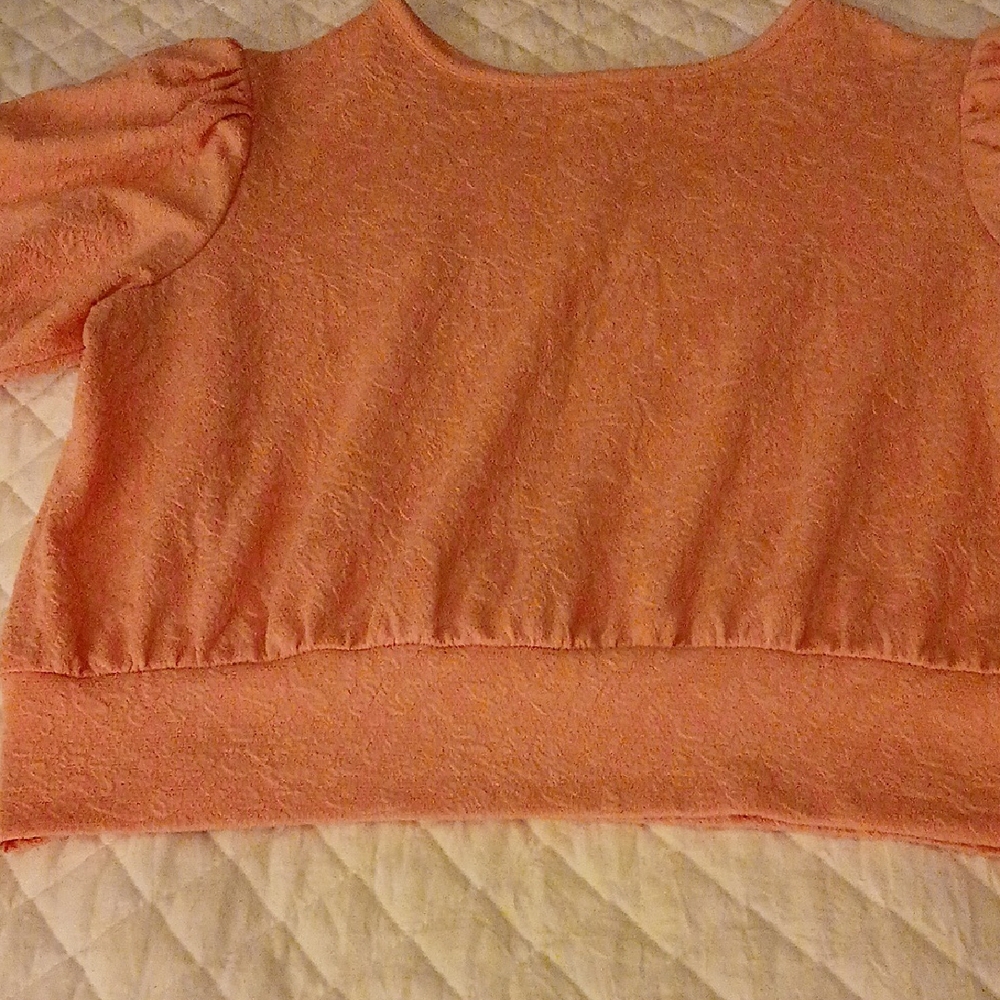 Peach Short Sleeve Top